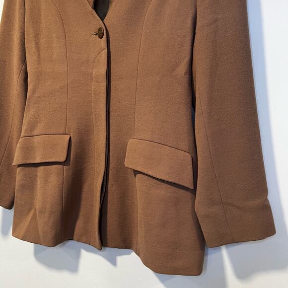 Gay Giano Wool Blazer Fun Twist Neckline Size 42 US Small - Picture 8 of 8